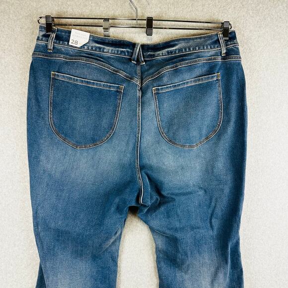 Lane Bryant Womans Sz 28 Flare Jeans High-Rise Blue Stretch Curvy Fit NWT - Picture 5 of 9